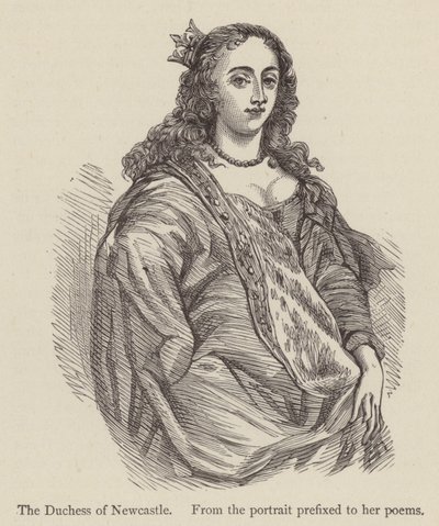 De Hertogin van Newcastle, van het portret voorafgaand aan haar gedichten door English School