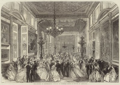 De Bijeenkomst van de Hertogin van Sutherland in Stafford House ter Ere van Garibaldi door English School