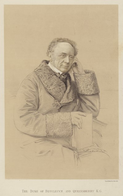De Hertog van Buccleuch en Queensberry, KG (litho) door English School