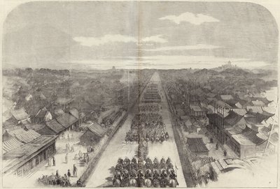 De intocht van de Graaf van Elgin in Peking door English School
