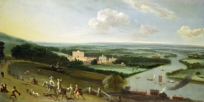 Het huis van de graaf van Rochester, New Park, Richmond, Surrey, ca. 1700-05 door English School