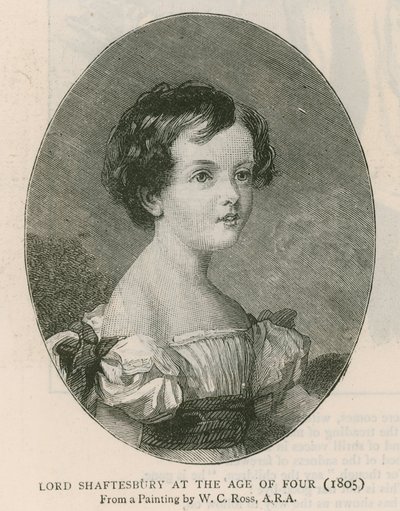 De graaf van Shaftesbury; Lord Shaftesbury op vierjarige leeftijd, geschilderd door W.C. Ross in 1805 door English School