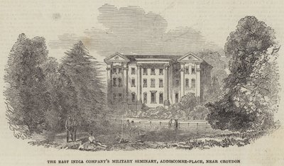 Het militaire seminarie van de Oost-Indische Compagnie, Addiscombe-Place, nabij Croydon door English School