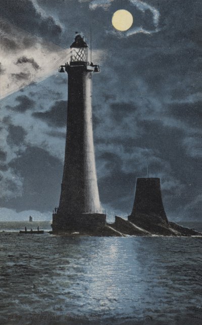 De Eddystone-vuurtoren door English School