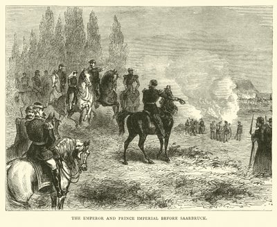 De keizer en prins keizerlijk voor Saarbruck, augustus 1870 door English School