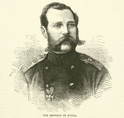 De keizer van Rusland, november 1870 door English School