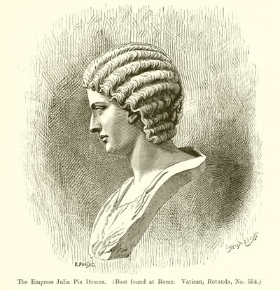 Keizerin Julia Pia Domna (buste gevonden in Rome) door English School