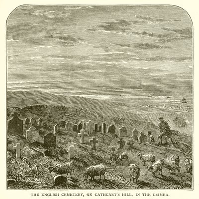De Engelse Begraafplaats op Cathcarts Hill, in de Krim door English School