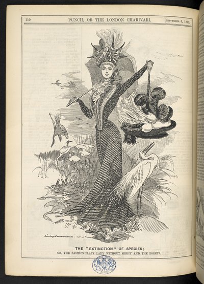 De "Uitsterving" van Soorten; Of, de modeplaatdame zonder genade en de reigers, uit 