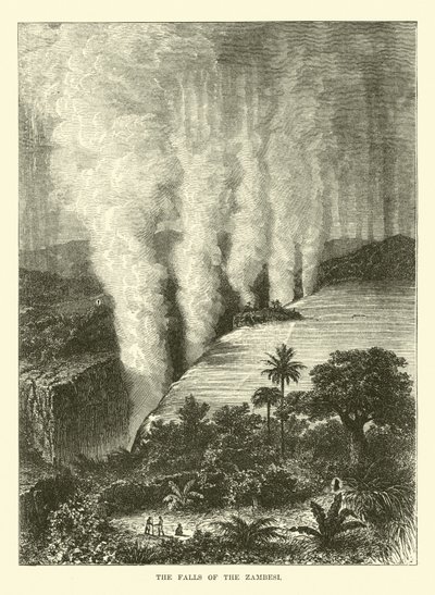 De watervallen van de Zambezi door English School