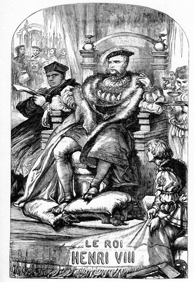 De beroemde geschiedenis van het leven van koning Hendrik de Achtste - Illustratie in 