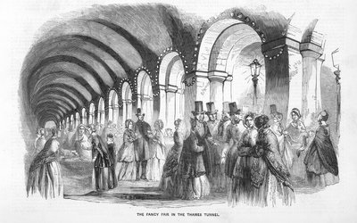 De Fancy Fair in de Thames Tunnel door English School