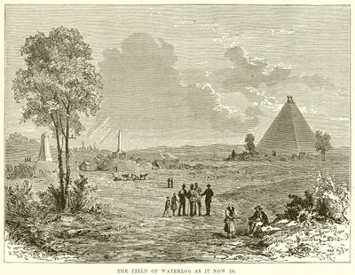 Het veld van Waterloo zoals het nu is door English School