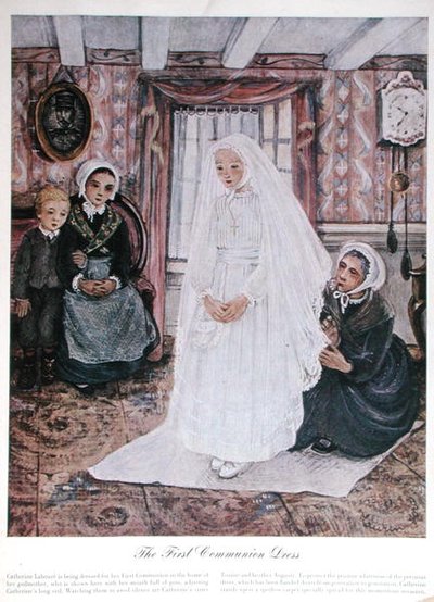 De eerste communiejurk, c.1930 door English School