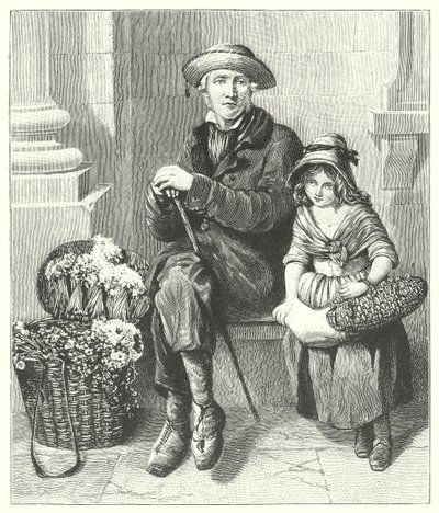De bloemengidsen (litho) door English School