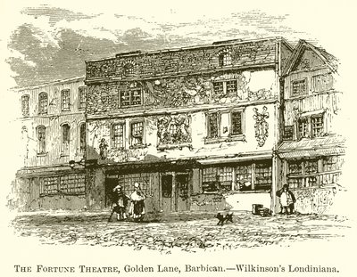 Het Fortune Theatre, Golden Lane, Barbican.--Wilkinsons Londiniana door English School