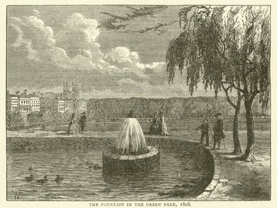 De fontein in het Groene Park door English School