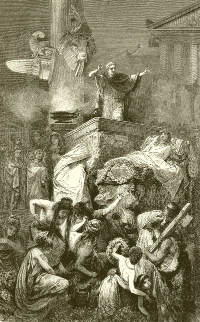 De lijkrede over een Romeinse held door English School