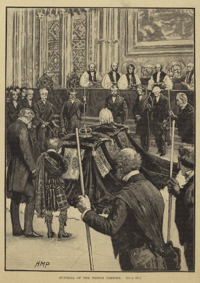 De begrafenis van Albert, de Prins-Gemaal door English School
