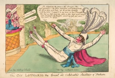 De vrolijke Lothario. De grote en beroemde amateur van de mode, uitgegeven 1813 door English School