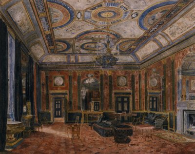 De glazen tekenkamer, Northumberland House, c.1870 door English School