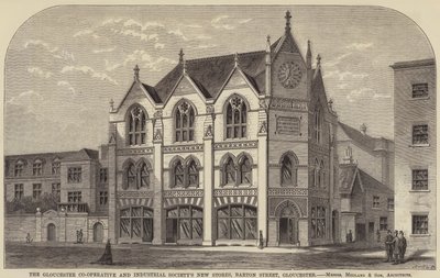 De nieuwe winkels van de Gloucester Co-Operative and Industrial Society, Barton Street, Gloucester door English School