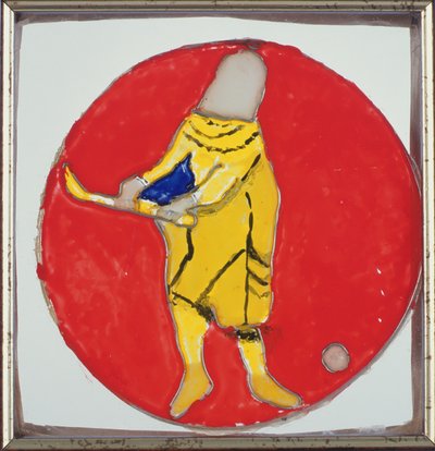 De golfer, ook bekend als het Crecy-raam, uit het oostelijke raam, ca.1340 door English School