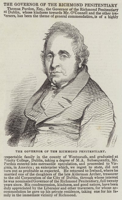 De Gouverneur van de Richmond Penitentiaire Inrichting door English School