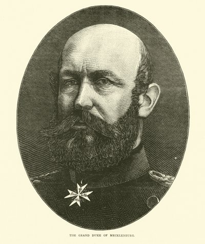 De Groothertog van Mecklenburg, september 1870 door English School