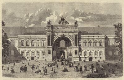 De Grote Ingang van de Parijse Tentoonstelling, in de Champs Elysees door English School