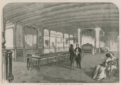 De Grote Salon van de Great Eastern stoomschip door English School