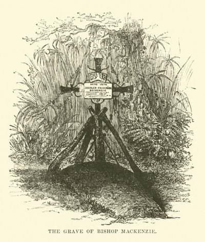 Het graf van bisschop Mackenzie door English School
