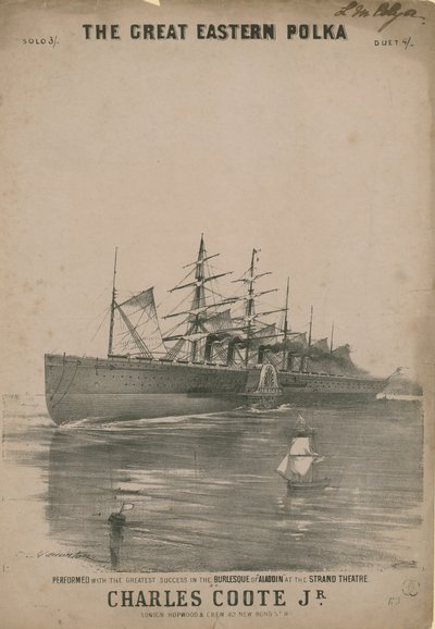 De Great Eastern Polka, gecomponeerd door Charles Coote Jr door English School