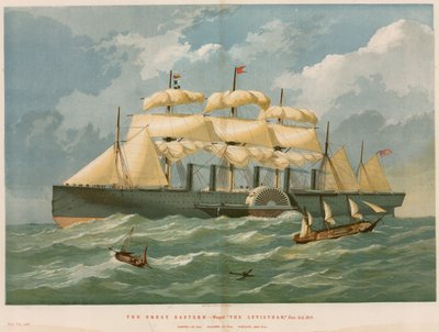 De Great Eastern, genaamd The Leviathan, 3 november 1827 door English School