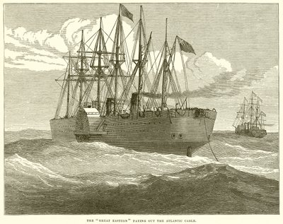 De Great Eastern legt de Atlantische kabel door English School