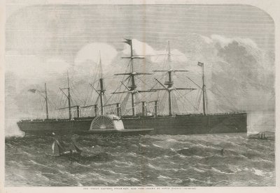De Great Eastern stoomschip door English School