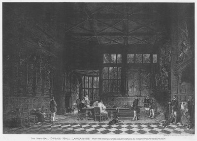 De grote zaal, Speke Hall, Lancashire door English School
