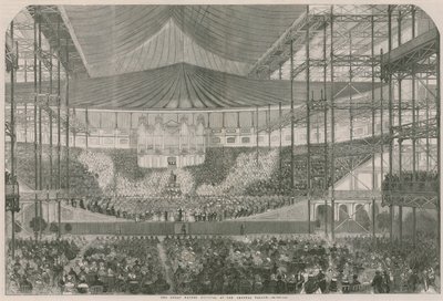 Het Grote Handel Festival in het Crystal Palace door English School