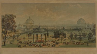 De Grote Internationale Tentoonstelling, gezien vanuit de Horticultural Gardens, 1851 door English School
