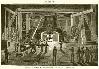 De grote stoomhamer - Koninklijke Wapenfabriek, Woolwich door English School