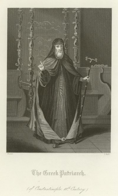 De Griekse Patriarch van Constantinopel, 18e eeuw door English School