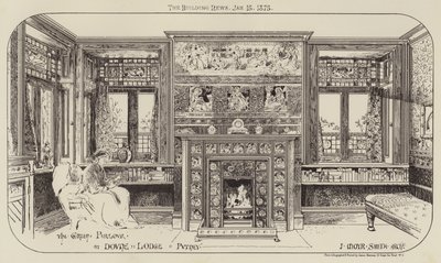 De Groene Salon in Dovne Lodge, Putney door English School