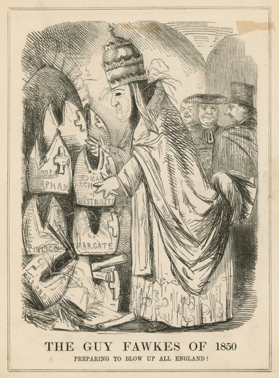 De Guy Fawkes van 1850 door English School