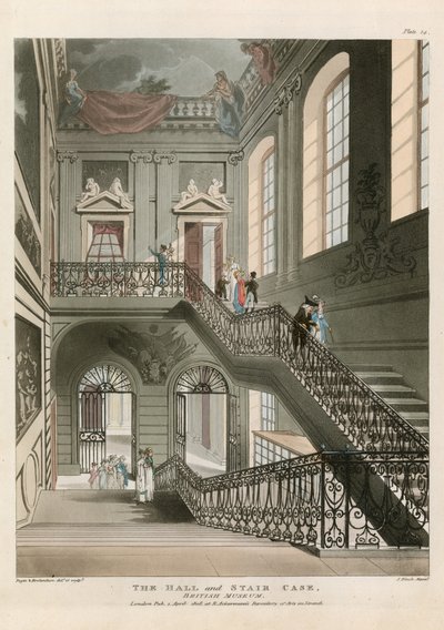 De Hal en Trap, British Museum door English School