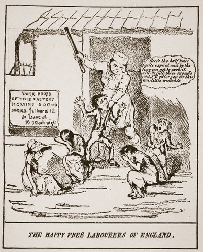 De Gelukkige Vrije Arbeiders van Engeland, uit een prent gepubliceerd in 1833, illustratie uit De Kerk van Engeland: Een Geschiedenis voor het Volk door H.D.M. Spence-Jones door English School