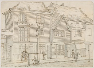 The Hare and Hounds, Islington, afgebroken 1840 door English School