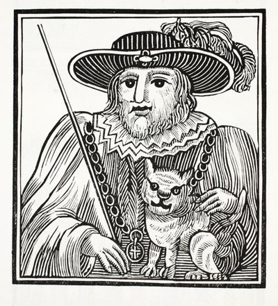 De geschiedenis van Sir Richard Whittington, drie keer burgemeester van Londen, illustratie uit Chap-books van de achttiende eeuw door John Ashton, uitgegeven 1882 door English School