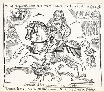 De geschiedenis van de blinde bedelaar van Bednal Green, illustratie uit Chap-books van de achttiende eeuw door John Ashton, uitgegeven 1882 door English School
