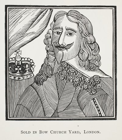 De geschiedenis van de koninklijke martelaar, koning Karel de Eerste, illustratie uit Chap-books van de achttiende eeuw door John Ashton, uitgegeven 1882 door English School