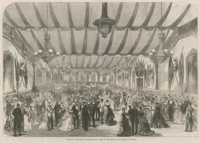 Het bal van de Honourable Artillery Company gegeven aan de Prins en Prinses van Wales door English School